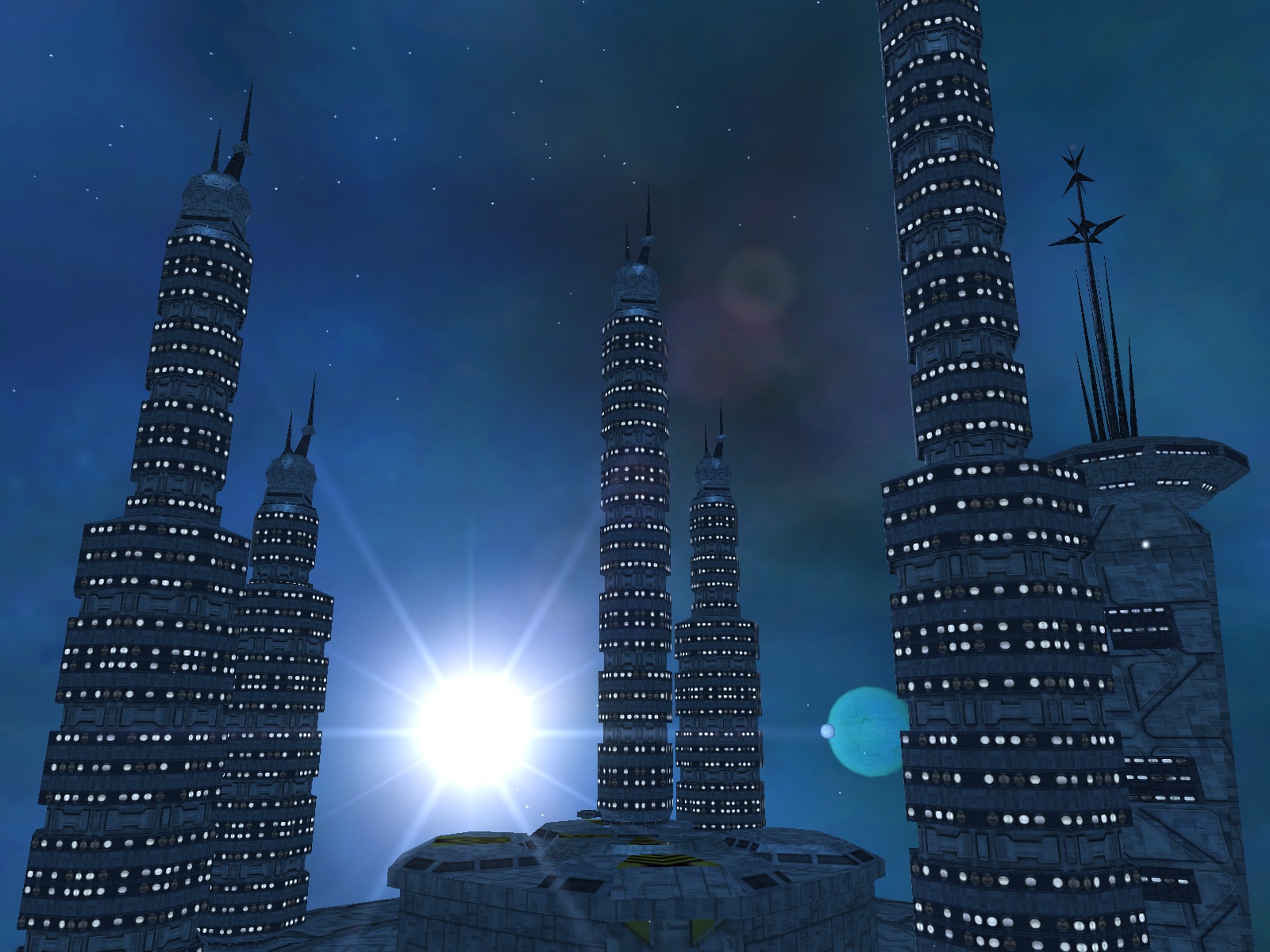 Freelancer station towers